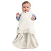 HALO Micro-Fleece Sleepsack Swaddle, 3-Way Adjustable Swaddle Blanket for Newborn and Infants, TOG 3.0 for Cold Climates, Hip Healthy, Baby Blue, Newborn, 0-3 Months(Cream)
