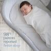 HALO Micro-Fleece Sleepsack Swaddle, 3-Way Adjustable Swaddle Blanket for Newborn and Infants, TOG 3.0 for Cold Climates, Hip Healthy, Baby Blue, Newborn, 0-3 Months(Heartline)