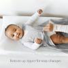 HALO Micro-Fleece Wearable Blanket, Swaddle Transition Sleeping Bag, TOG 1.0(Sand + Stone)