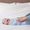 HALO SleepSack SuperSoft Swaddle, Cozy Bamboo Viscose, 3-Way Adjustable Swaddle, 2 Way Zipper, 2 TOG(Blue Fog)