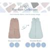 HALO SleepSack SuperSoft Swaddle, Cozy Bamboo Viscose, 3-Way Adjustable Swaddle, 2 Way Zipper, 2 TOG(Blue Fog)