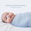 HALO SleepSack SuperSoft Swaddle, Cozy Bamboo Viscose, 3-Way Adjustable Swaddle, 2 Way Zipper, 2 TOG(Storm Grey)