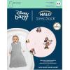 HALO Sleepsack, 100% Cotton Wearable Blanket, Swaddle Transition Sleeping Bag, TOG 0.5(Minnie Fun)