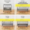 Halo Mini Crib Breathable Mesh Liner for Mini Crib, Classic 3mm Mesh, White, Size 4M Covers 4 Sides FITS MINI Cribs with 38×24” Mattress ONLY