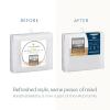 Halo Mini Crib Breathable Mesh Liner for Mini Crib, Classic 3mm Mesh, White, Size 4M Covers 4 Sides FITS MINI Cribs with 38×24” Mattress ONLY