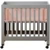 Breathable™ Mesh Liner for Mini Cribs, Deluxe 4mm Mesh, Shell Pink (Size 4M Covers 4 Sides, Mini Cribs Only)(Shell Pink)