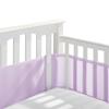 BreathableBaby Breathable Mesh Liner for Full-Size Cribs, Classic 3mm Mesh, Navy (Size 4FS Covers 3 or 4 Sides)(Lavender)