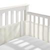 BreathableBaby Breathable Mesh Liner for Full-Size Cribs, Classic 3mm Mesh, White (Size 4FS Covers 3 or 4 Sides)(Ecru)