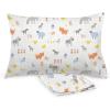 BreathableBaby Cotton Percale Pillowcase, for 13″ x 18″/33 x 46 cm Toddler Pillow, Roar (2-Pack)(Farm)