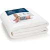 HALO Breathable Crib Mattress Cover – Quilted Mesh, Waterproof, Universal Fit for Standard Crib & Toddler Beds, Easy to Change, Machine Washable