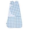 HALO Micro-Fleece Sleepsack Swaddle, 3-Way Adjustable Swaddle Blanket for Newborn and Infants, TOG 3.0 for Cold Climates, Hip Healthy, Baby Blue, Newborn, 0-3 Months(Gingham Blue)