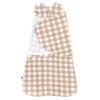 HALO Micro-Fleece Sleepsack Swaddle, 3-Way Adjustable Swaddle Blanket for Newborn and Infants, TOG 3.0 for Cold Climates, Hip Healthy, Baby Blue, Newborn, 0-3 Months(Gingham Tan)