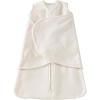 HALO Micro-Fleece Sleepsack Swaddle, 3-Way Adjustable Swaddle Blanket for Newborn and Infants, TOG 3.0 for Cold Climates, Hip Healthy, Baby Blue, Newborn, 0-3 Months(Cream)