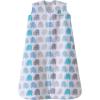 HALO Micro-Fleece Wearable Blanket, Swaddle Transition Sleeping Bag, TOG 1.0(Elephant Texture)