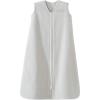 HALO Micro-Fleece Wearable Blanket, Swaddle Transition Sleeping Bag, TOG 1.0(Grey)