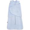 HALO SleepSack SuperSoft Swaddle, Cozy Bamboo Viscose, 3-Way Adjustable Swaddle, 2 Way Zipper, 2 TOG(Blue Fog)