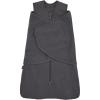 HALO SleepSack SuperSoft Swaddle, Cozy Bamboo Viscose, 3-Way Adjustable Swaddle, 2 Way Zipper, 2 TOG(Charcoal)