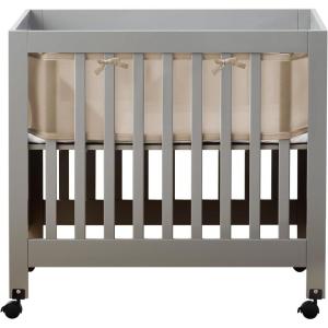 Breathable™ Mesh Liner for Mini Cribs, Deluxe 4mm Mesh, Shell Pink (Size 4M Covers 4 Sides, Mini Cribs Only)(Sand Beach)