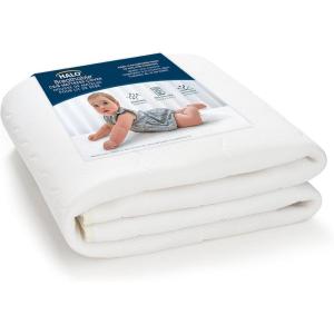 HALO Breathable Crib Mattress Cover – Quilted Mesh, Waterproof, Universal Fit for Standard Crib & Toddler Beds, Easy to Change, Machine Washable