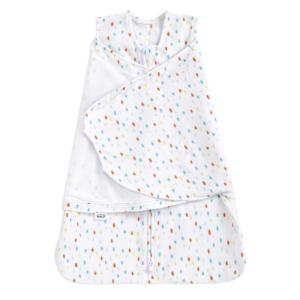 HALO Micro-Fleece Sleepsack Swaddle, 3-Way Adjustable Swaddle Blanket for Newborn and Infants, TOG 3.0 for Cold Climates, Hip Healthy, Baby Blue, Newborn, 0-3 Months(Confetti)
