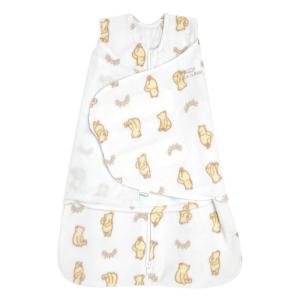 HALO Micro-Fleece Sleepsack Swaddle, 3-Way Adjustable Swaddle Blanket for Newborn and Infants, TOG 3.0 for Cold Climates, Hip Healthy, Baby Blue, Newborn, 0-3 Months(Sunshine Winnie)