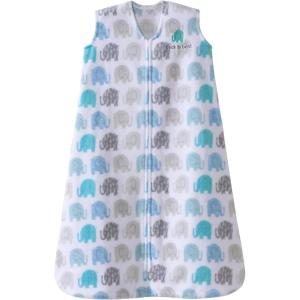 HALO Micro-Fleece Wearable Blanket, Swaddle Transition Sleeping Bag, TOG 1.0(Elephant Texture)