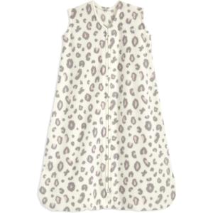 HALO Micro-Fleece Wearable Blanket, Swaddle Transition Sleeping Bag, TOG 1.0(Leopard Pink)