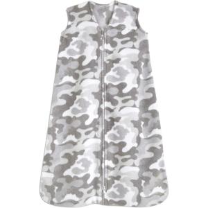 HALO Micro-Fleece Wearable Blanket, Swaddle Transition Sleeping Bag, TOG 1.0(Sand + Stone)