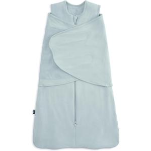HALO SleepSack SuperSoft Swaddle, Cozy Bamboo Viscose, 3-Way Adjustable Swaddle, 2 Way Zipper, 2 TOG(Calm Sage)