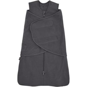HALO SleepSack SuperSoft Swaddle, Cozy Bamboo Viscose, 3-Way Adjustable Swaddle, 2 Way Zipper, 2 TOG(Charcoal)