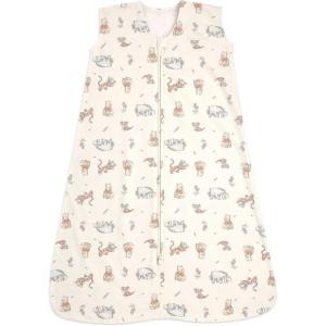 HALO Sleepsack, 100% Cotton Wearable Blanket, Swaddle Transition Sleeping Bag, TOG 0.5(Winnie Frolic)