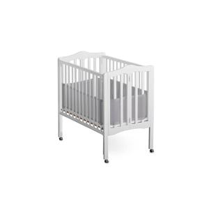 Halo Mini Crib Breathable Mesh Liner, Classic 3mm Mesh, Gray, Size 4M Covers 4 Sides FITS MINI Cribs with 38×24” Mattress ONLY