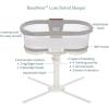 HALO BassiNest Connected Swivel Sleeper 3.0 – Smart Bassinet with AutoSoothe™, 360° Swivel, Cry Detection, Rocking, Vibration & Soothing Sounds, Easy Lowering Wall for Postpartum Recovery(Luxe Series)
