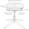HALO BassiNest Connected Swivel Sleeper 3.0 – Smart Bassinet with AutoSoothe™, 360° Swivel, Cry Detection, Rocking, Vibration & Soothing Sounds, Easy Lowering Wall for Postpartum Recovery(3.0 BassiNest)