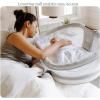 HALO BassiNest Connected Swivel Sleeper 3.0 – Smart Bassinet with AutoSoothe™, 360° Swivel, Cry Detection, Rocking, Vibration & Soothing Sounds, Easy Lowering Wall for Postpartum Recovery(Luxe Series)