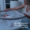 HALO BassiNest Connected Swivel Sleeper 3.0 – Smart Bassinet with AutoSoothe™, 360° Swivel, Cry Detection, Rocking, Vibration & Soothing Sounds, Easy Lowering Wall for Postpartum Recovery(3.0 Soothing)