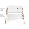 HALO® BassiNest® Essential Sleeper – Portable Baby Bassinet with Breathable Mesh Sides, Storage Shelf & Easy Assembly – Lightweight, Space-Saving Bedside Crib for Newborns(Standard)