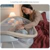 HALO® BassiNest® Lite – Breathable Baby Bassinet Slides Over Bed with Mesh Walls for Airflow & Visibility, Lowering Wall for Easy Access, Portable & Lightweight, Fits Most Beds