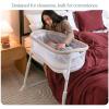 HALO® BassiNest® Lite – Breathable Baby Bassinet Slides Over Bed with Mesh Walls for Airflow & Visibility, Lowering Wall for Easy Access, Portable & Lightweight, Fits Most Beds