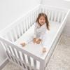 HALO DreamWeave Crib & Toddler Mattress – 100% Breathable Mattress and Core, Dual Sided 2-Stage Design, Machine Washable Cover, Hypoallergenic, Open Strand Polymer Core, Greenguard Cert.(Dreamweave Mattress)