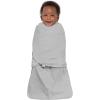HALO Sleepsack Swaddle 100% Organic Cotton Newborn 1-Piece Gift Set with Box, TOG 1.5, 0-3 Months, Chambray(Cloud – Gift Box)