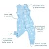 HALO Sleepsack Toddler Sleeping Bag, Luxe Fleece Wearable Blanket, TOG 2.0, Grey, 2T(Dragons)
