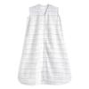 HALO Sleepsack Micro-Fleece Wearable Blanket, TOG 1.0, Multi Stripe Grey, Small