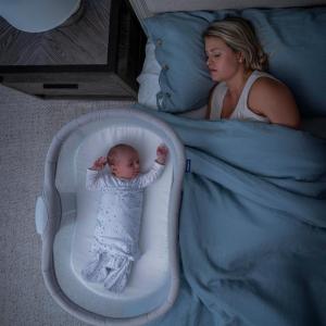 HALO BassiNest Connected Swivel Sleeper 3.0 – Smart Bassinet with AutoSoothe™, 360° Swivel, Cry Detection, Rocking, Vibration & Soothing Sounds, Easy Lowering Wall for Postpartum Recovery(3.0 Soothing)