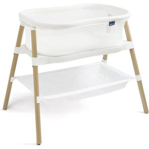 HALO® BassiNest® Essential Sleeper – Portable Baby Bassinet with Breathable Mesh Sides, Storage Shelf & Easy Assembly – Lightweight, Space-Saving Bedside Crib for Newborns(Standard)