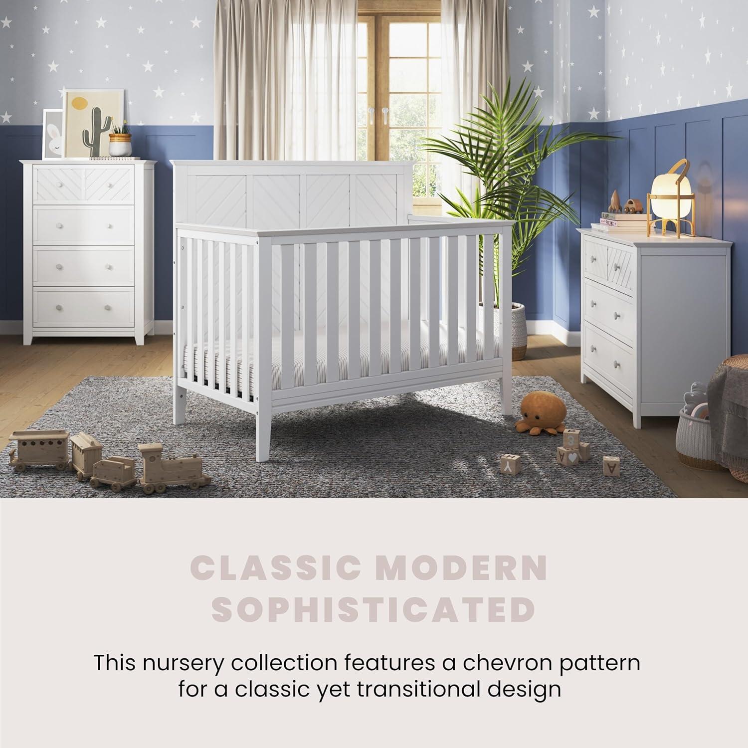 imageChild Craft Atwood 4in1 Convertible Baby Crib Wooden Nursery Furniture Converts to Daybed Toddler Bed and FullSize Bed 3 Mattress Height Adjustments NonToxic Baby Safe Finish Lunar Gray 4in1 Crib Baby Safe Finish NonToxic AdjustableMatte White