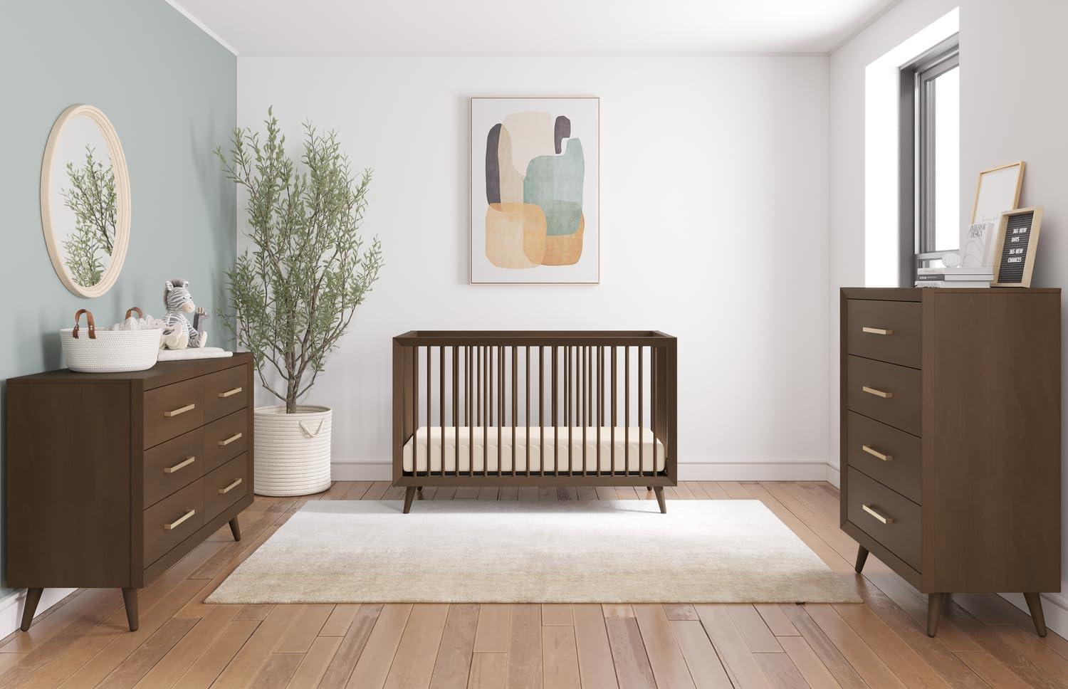 imageChild Craft Cranbrook 4 Drawer Dresser for Nursery or Bedroom Plenty of Storage AntiTip Kit Included to Prevent Tipping NonToxic Baby Safe Finish Lunar GrayToasted Chestnut Brown