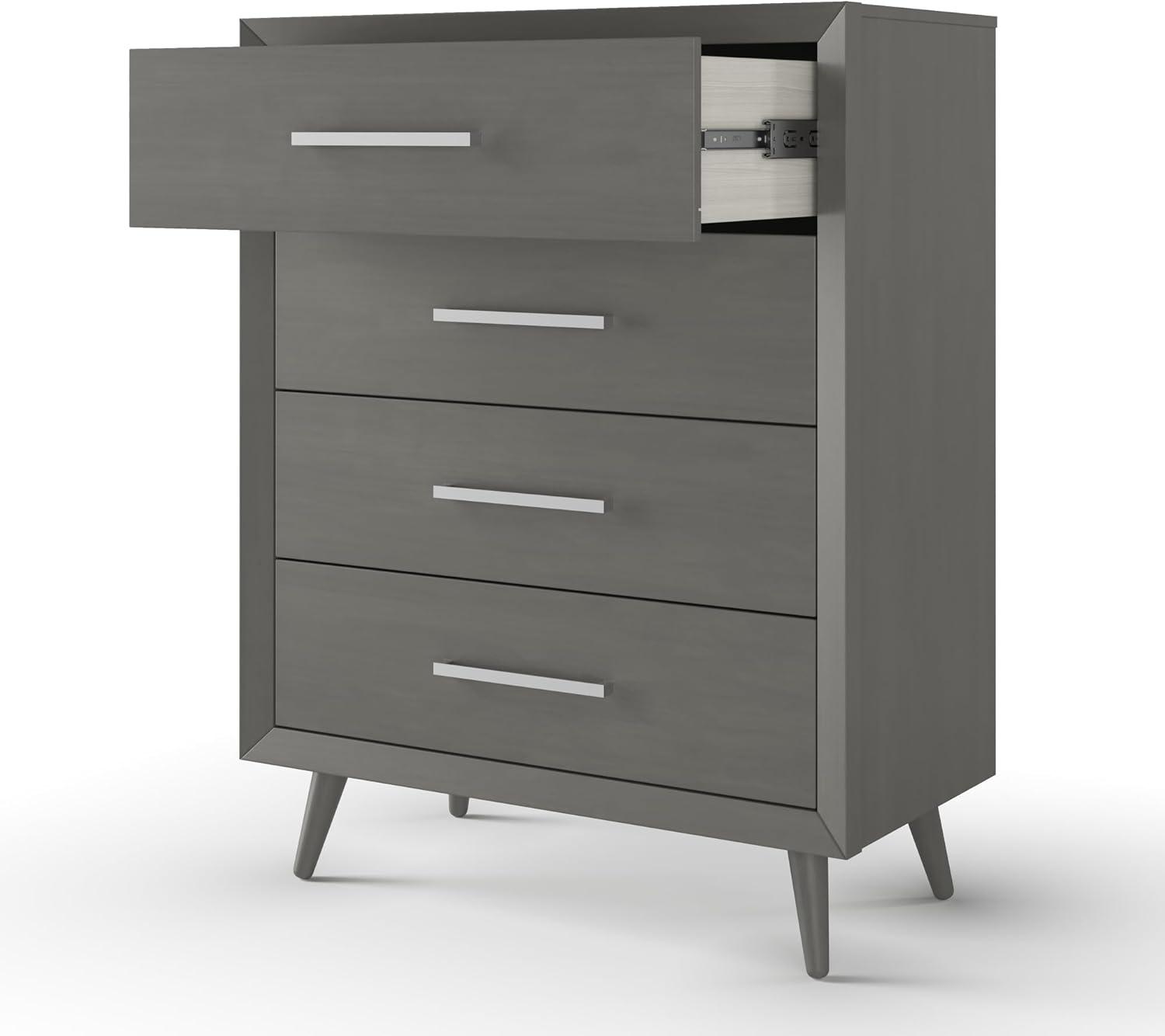 imageChild Craft Cranbrook 4 Drawer Dresser for Nursery or Bedroom Plenty of Storage AntiTip Kit Included to Prevent Tipping NonToxic Baby Safe Finish Lunar GrayLunar Gray