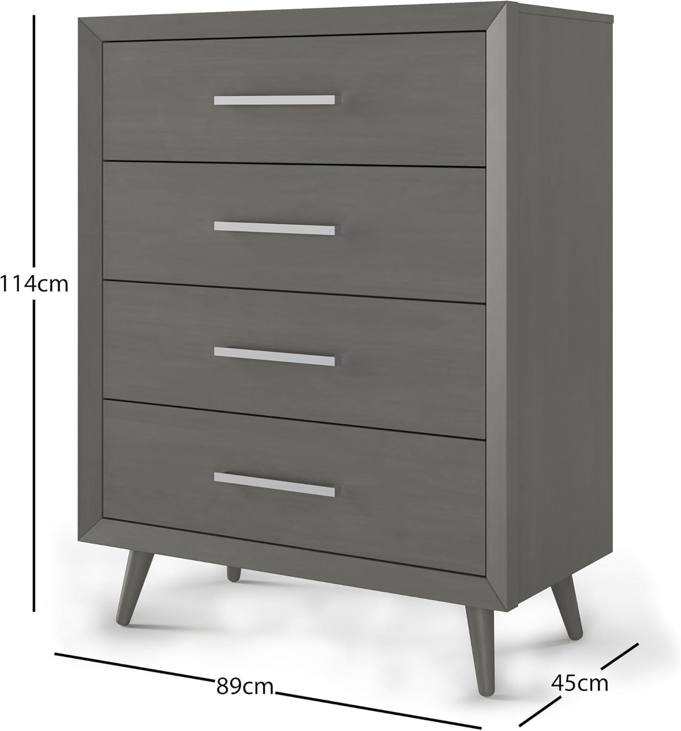 imageChild Craft Cranbrook 4 Drawer Dresser for Nursery or Bedroom Plenty of Storage AntiTip Kit Included to Prevent Tipping NonToxic Baby Safe Finish Lunar GrayLunar Gray