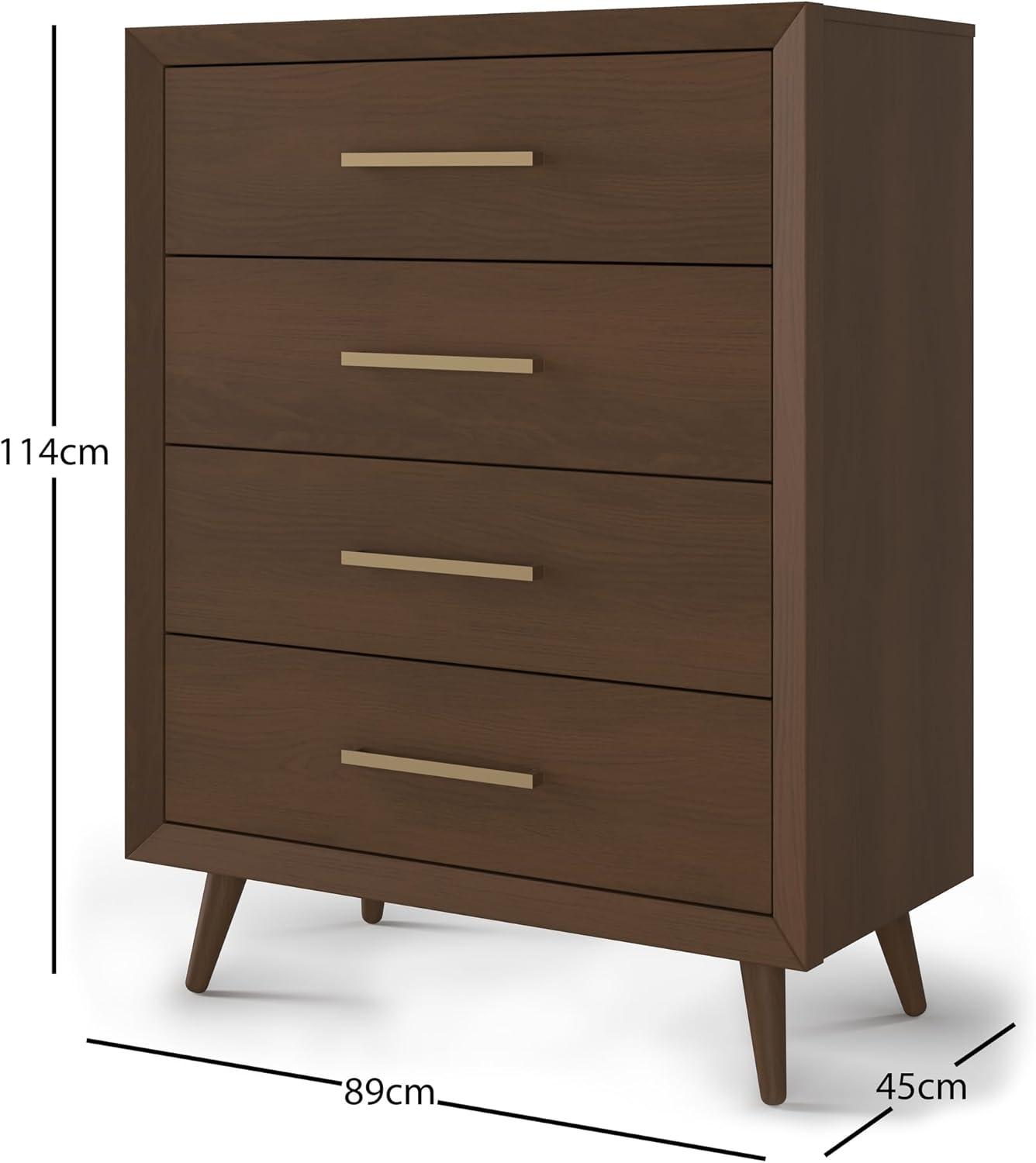 imageChild Craft Cranbrook 4 Drawer Dresser for Nursery or Bedroom Plenty of Storage AntiTip Kit Included to Prevent Tipping NonToxic Baby Safe Finish Lunar GrayToasted Chestnut Brown